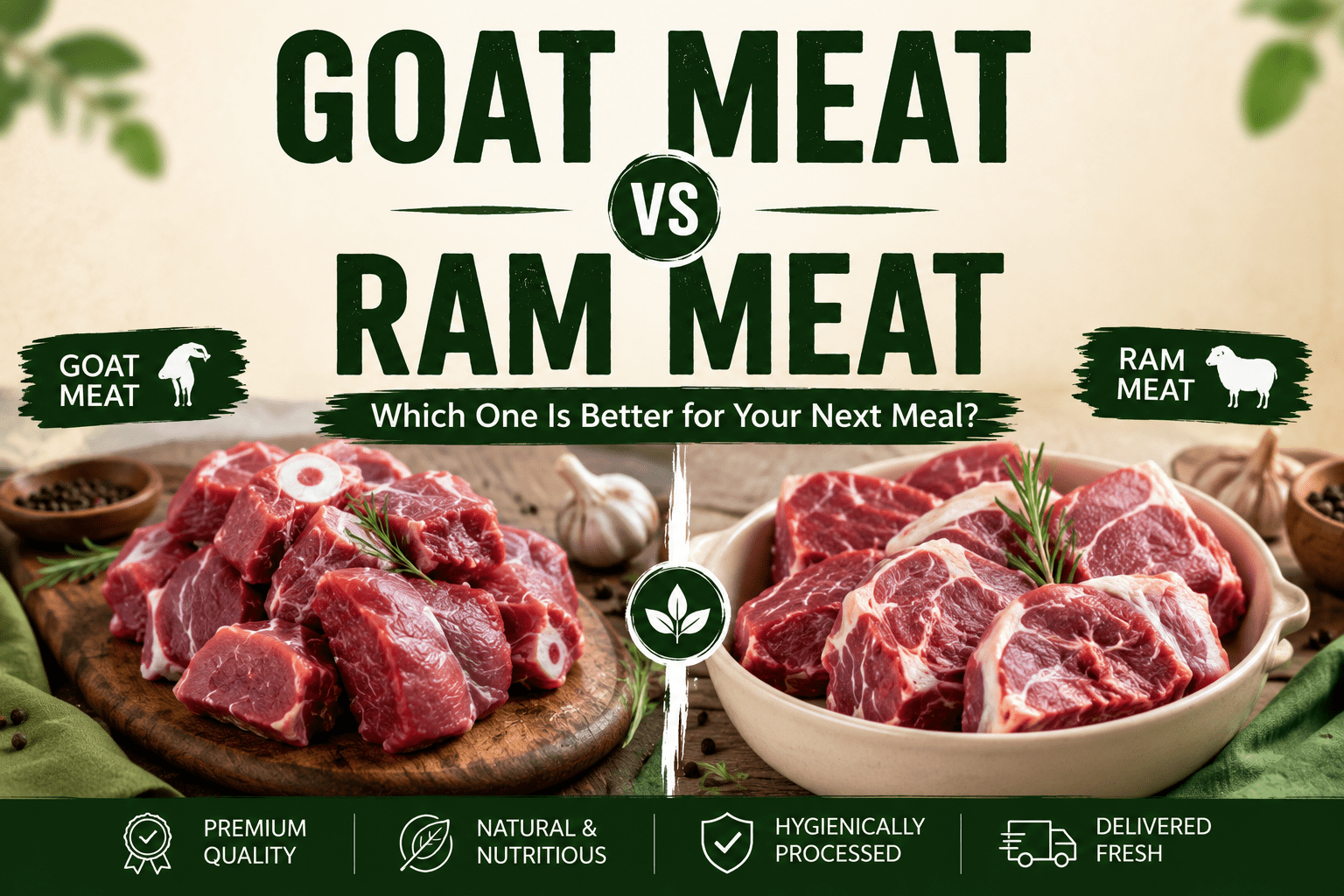 Goat Meat vs Ram Meat