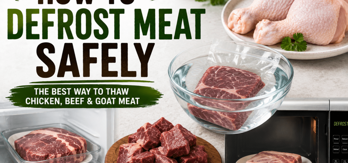 how to defrost meat safely