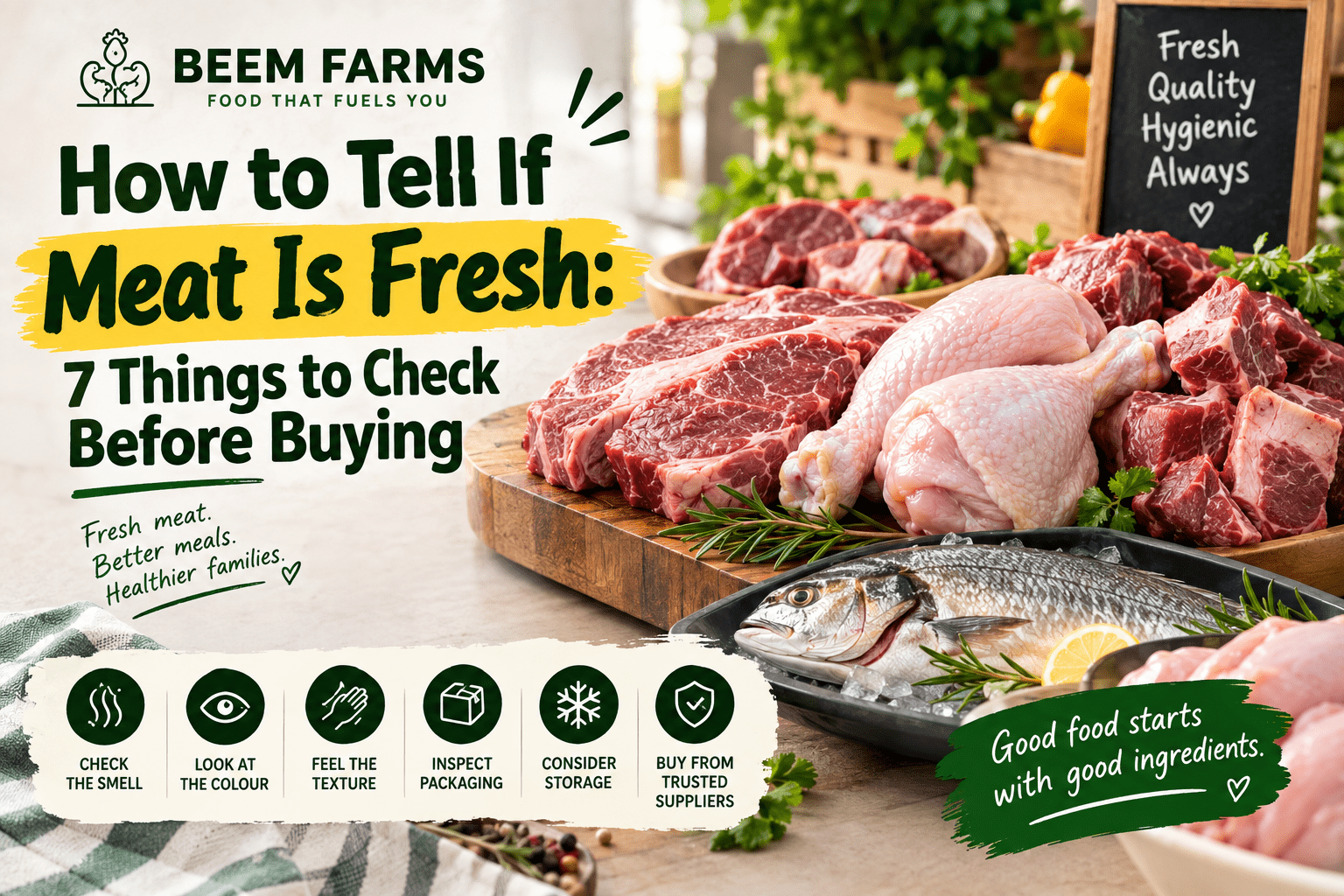 how to tell if meat is fresh